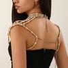 Elegant Faux Pearls Shoulder Necklace For Women Perfect For Pageants Proms Party Wedding Photo Props