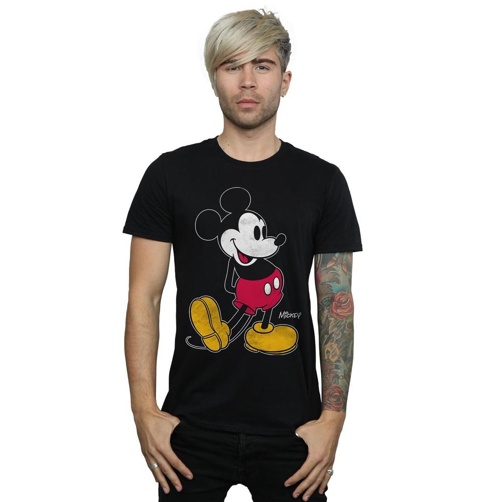 Disney Mens Mickey Mouse Classic Kick T-Shirt