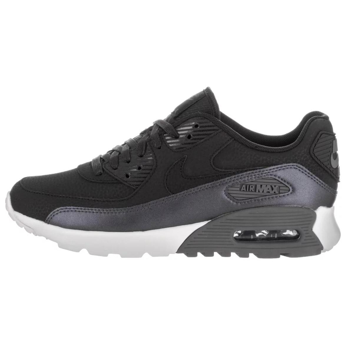 

Nike Air Max 90 Cushioning Low top Casual Shoes Women s Black 859523-200 37.5