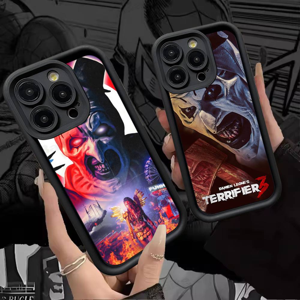 Horrorfilm Terrifier Siliconen Telefoonhoesje Voor IPhone 17 Pro Max 16 15 14 13 12 11 Plus 17 Air