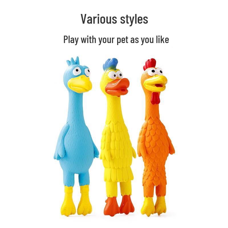 Petlimit Squeaky Chicken Dog Toy