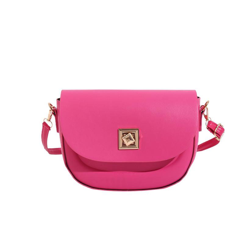 

Літо 2024 року нова приміська сумка корейська версія ретро тренд нішевий дизайн персоналізована жіноча сумка однотонна підсідельна сумка рожевий