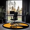The Nightmare Before Christmas Printed Round Rug Carpet Chair Rug Area Rug Entryway Doormats,for Office Chair Living Room Bedroom Kitchen Room.