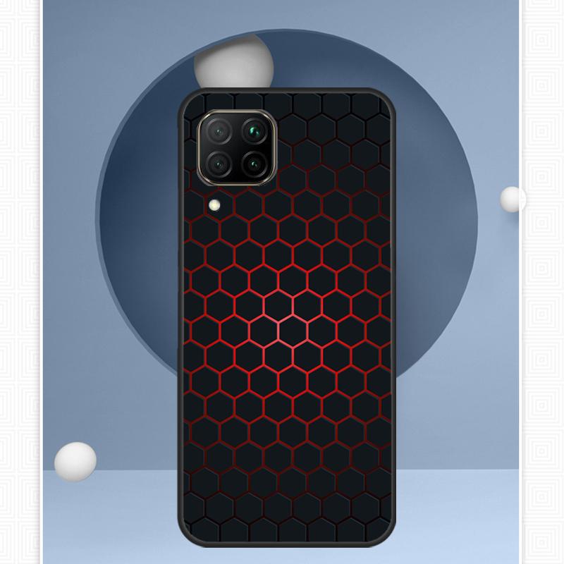 3D Hexagonal Lights For Huawei Nova Y72 Y90 Y61 Y91 Y60 Y70 12s 12i 11i 8i 9 10 SE P20 P40 Lite P60 P30 Pro Case
