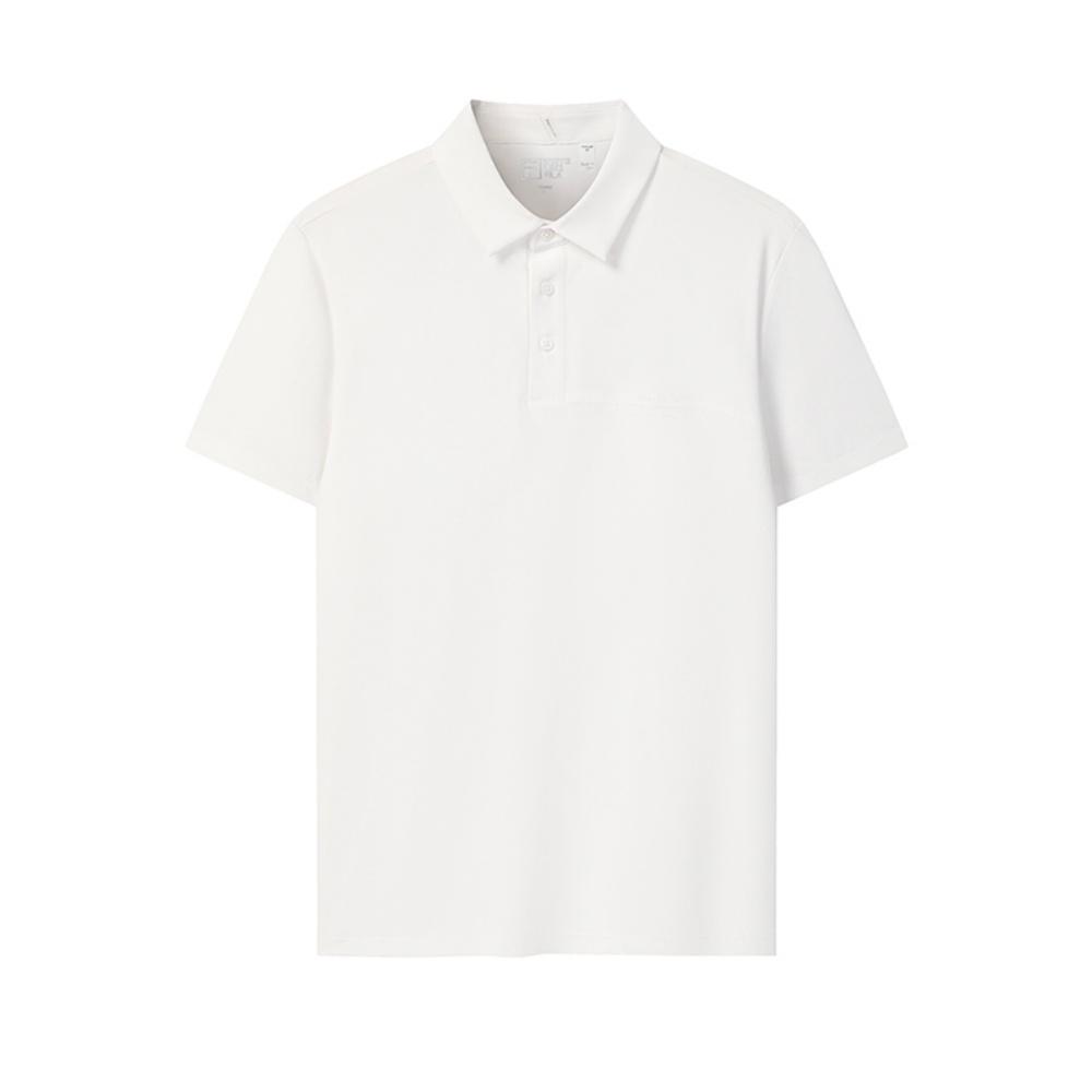 FILA White Contact Cool Simple Short Sleeve Polo Shirt Men tops F11M623135F-WT M