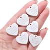 10 etichette acriliche con ciondolo a forma di cuore d'amore per la realizzazione di gioielli, orecchini fai da te