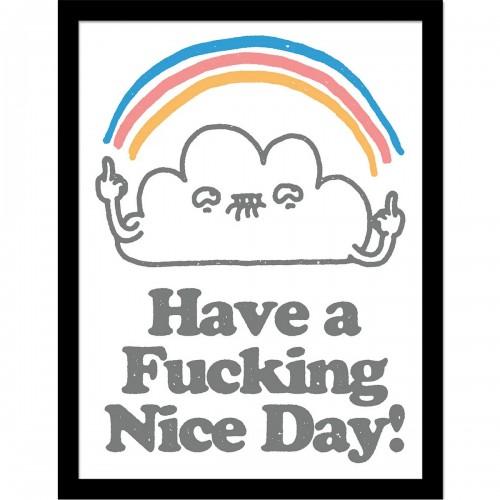 Vo Maria Have A Fucking Nice Day Framed Poster