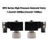 304 Stainless Steel 2 Way High Pressure Normally Closed Solenoid Valve G 1/4" 1/8" AC220V DC24V Orifice 1.2mm 200Bar 2mm 100Bar