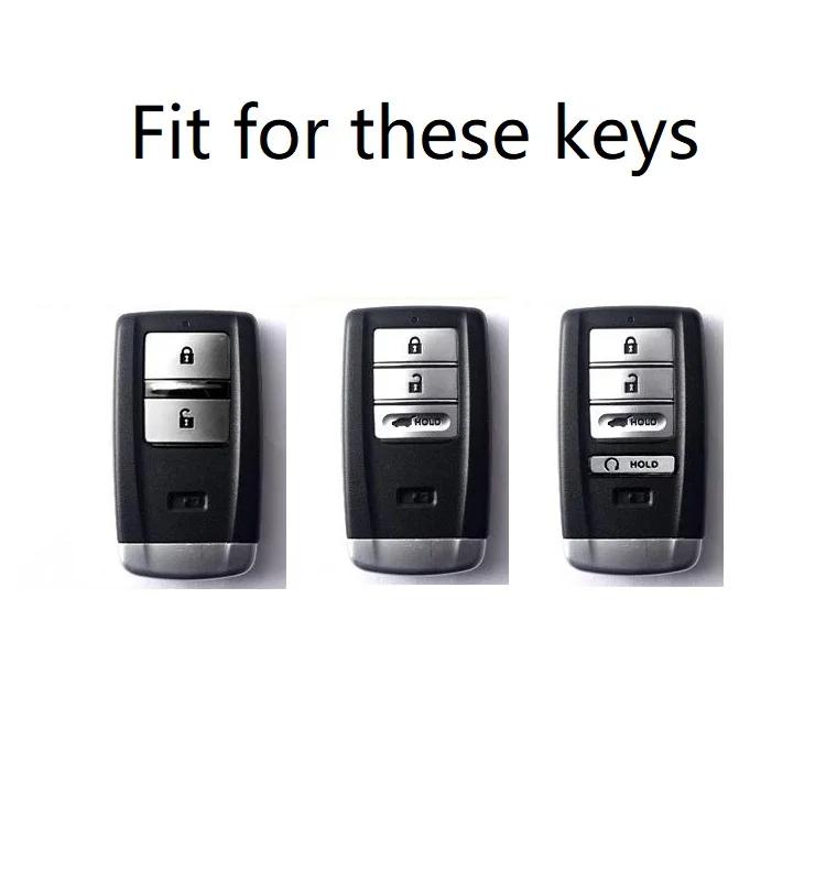 Interior Mouldings Real Carbon Fiber Car Key Case Key Cover For Acura LDX MDX RDX NSX RTLX TLX-L TLX RLX Car Styling