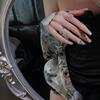 Light Luxury High-End Zircon Pendant Ring, Female Cold Wind Niche Design Fashion Personality Open Index Finger Ring