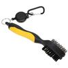 Golf Multifunction Cleaning Brush Double Sides Foldable Nylon Steel Wire Cleaner Accessory