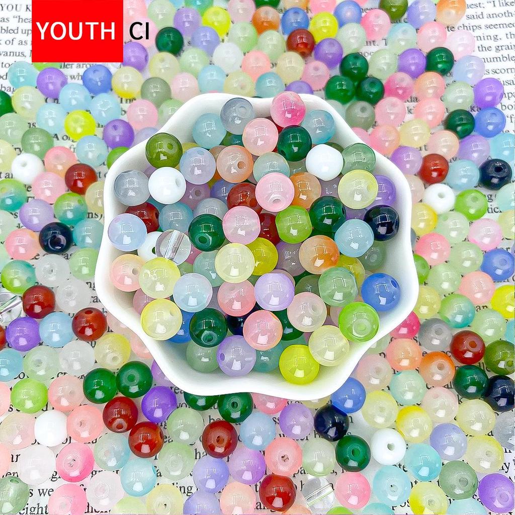 Handmade Glazed Crystal Glass Beads for DIY Jewelry & Bracelet Making