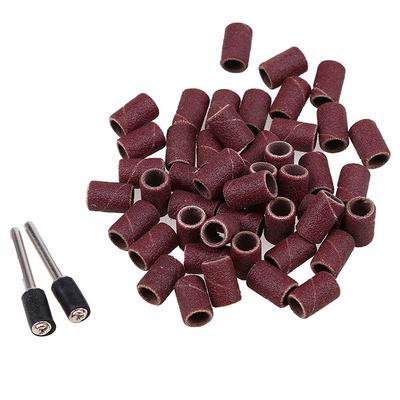 Sand Ring Drum Sanding Bands Sleeves 320 Grit + 2x Mandrels For Rotary Tools