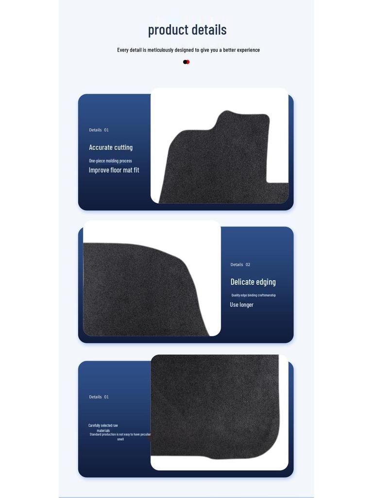 Durable Velour Nylon Car Floor Mats for Geely SX7 (2013 Models)