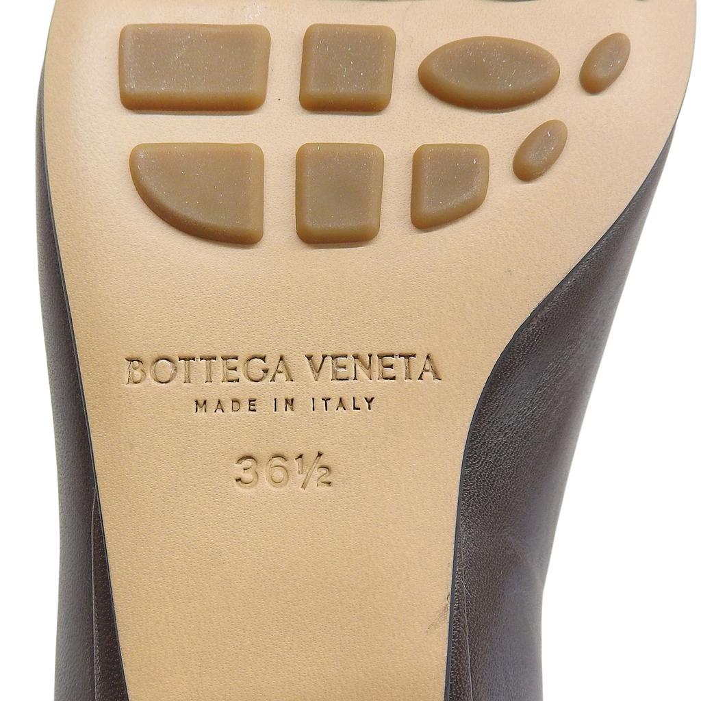 Excellent BOTTEGAVENETA Pumps Dark Brown Leather Women 36.5 Used