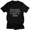 T-shirt da uomo creative Divertenti magliette geek L'intelligenza è la capacità di adattarsi al cambiamento Stampa di lettere Maglietta da uomo Oversize