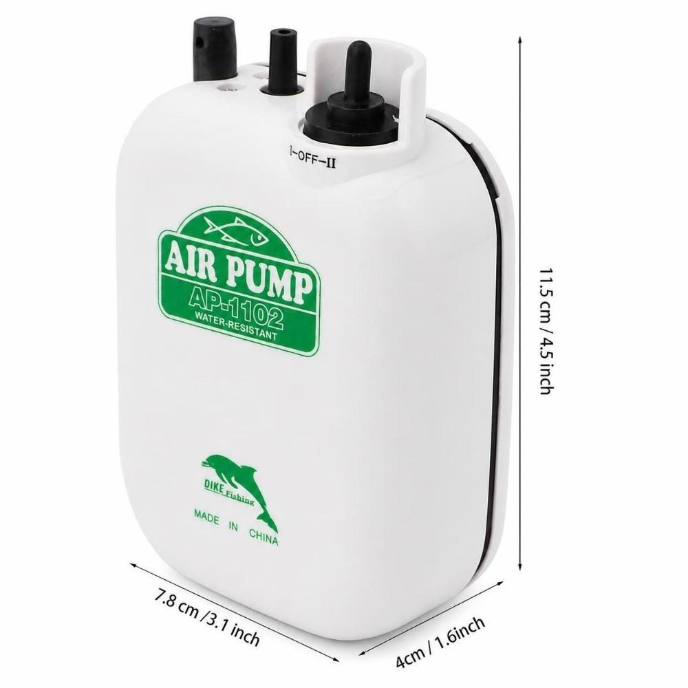 Battery Operated Fish Aerator Dual Speed Aquarium Air Pump Live Bait Aerator  Outdoor Fishing