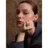 Yhpup High Quality Stainless Steel Metal Geometric Hollow Fashion Ring Rust Proof Distinctive Unique Trendy Simple Jewelry New