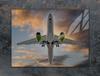 GLAS-KOCHFELD-SCHUTZPLATTE 70x52 FLUGZEUG