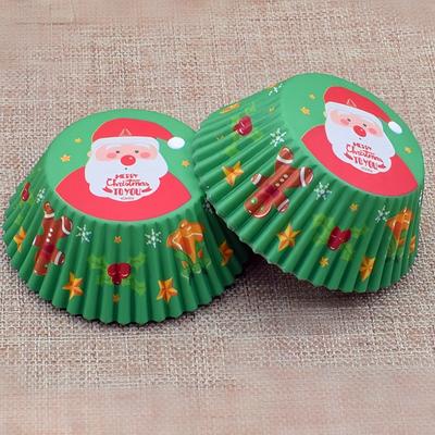 100 Pieces of Food Grade Baking Oven Specific Snow Meiniang Cake Paper holder,Christmas Decoration