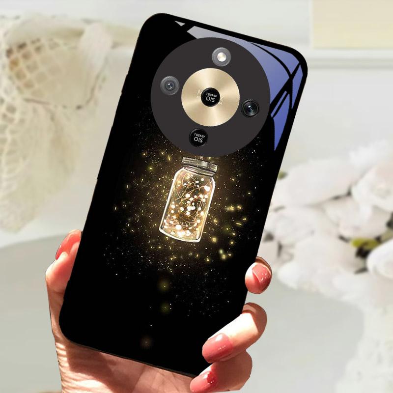 For Honor X9d 5G Case Fashion Painting Tempered Glass Shockproof Phone Case For Honor X9 D HonorX9D Back Cover Fundas Bumper