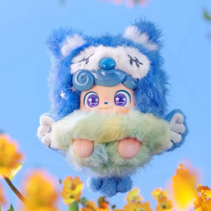 סדרת מזל טוב Q.Kid מקורית קופסה עיוורת צעצועים תליון תיק ויניל קישוטים דמויות בובה Q.Kid קופסת מסתורין מחזיק מפתחות מתנה