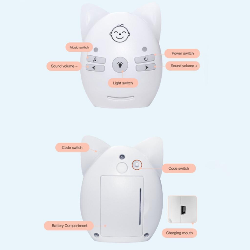 Baby Monitor ISM 905 bis 925MHz Kabellos Digitale Verschlüsselung 10 Lautstärken für Kind