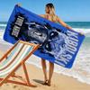 Custom KKS Lech Poznań Print Beach Towel, Large Soft Quick Dry Towel for Beach Camping Swimming