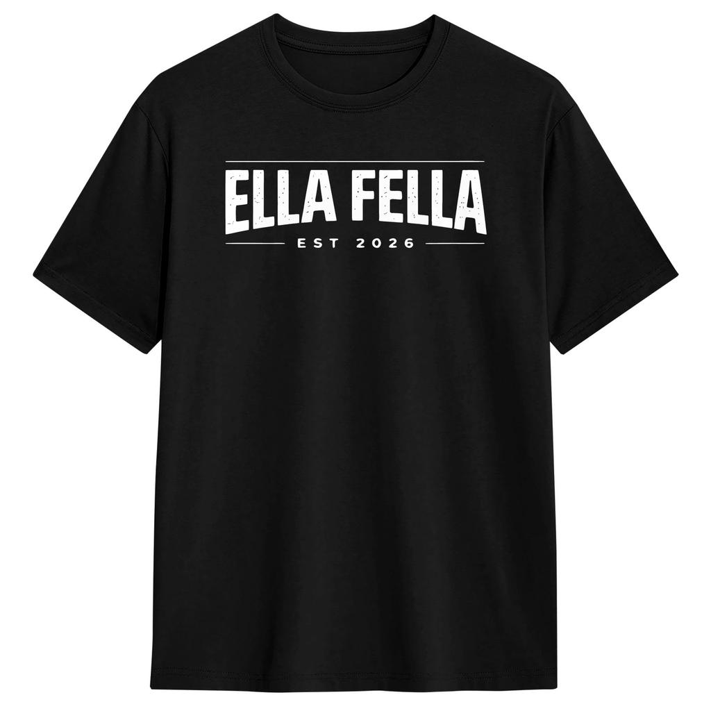 Streetwear T-Shirt Strand Ella Fellas Club Beliebte T-Shirts Baumwoll-T-Shirt für Paare YK Basic Kurzarm Oberteil T-Shirts