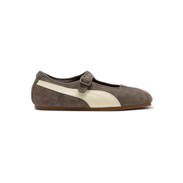 Puma Bequeme vielseitige Mary Jane Schuhe Damenschuhe Grau Weiß 408550-03
