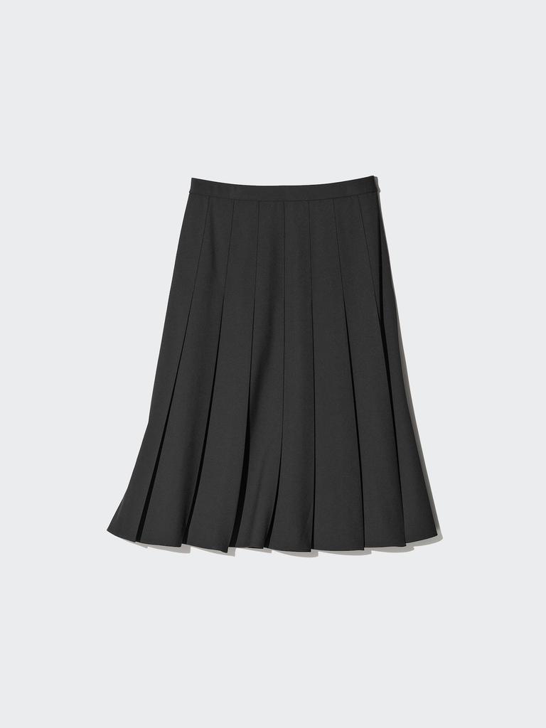 Uniqlo Wide Pleated Midi Skirt  Skirt Length 67 71 Cm 