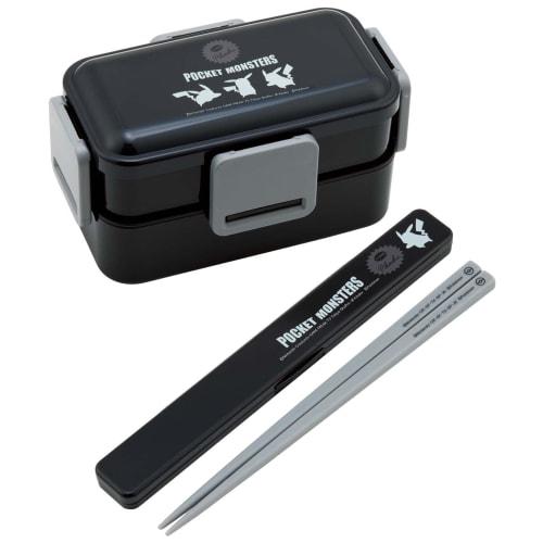 Skater Bento Box, 2 Tiers, 850ml, Antibacterial, Fluffy Dome Lid, Large Capacity, Men's Lunch, Made in Japan, Pokemon POKEMON PFLW9AG