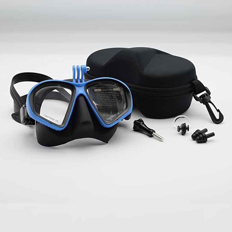 1PCS Tempered Glass Diving Mask High-definition Waterproof and Anti Fog Goggles for Snorkeling and Scuba Diving - Camera Holder