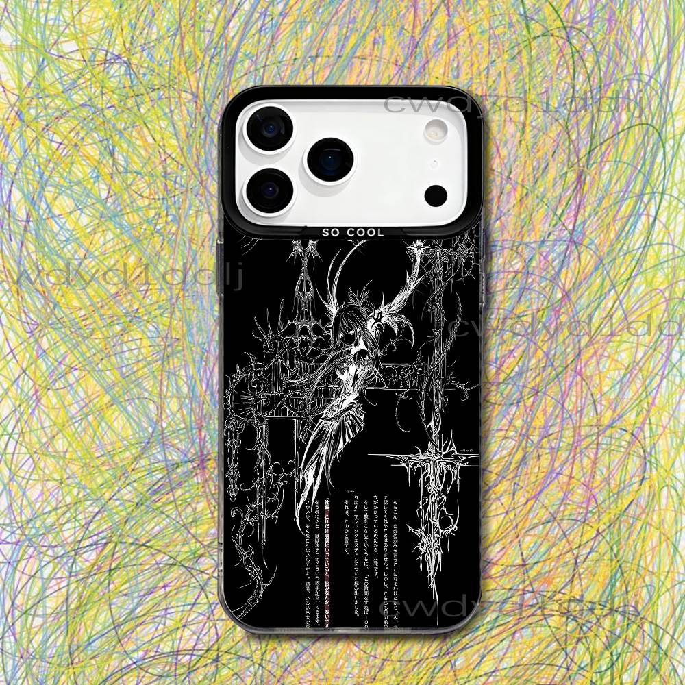 G-Gothic Cyber Sigil Cybersigilism For iPhone 17,16,15,14,13,12,X,8,Pro,Max,Plus,SE4,Air,Mini Black IMD Matte Case
