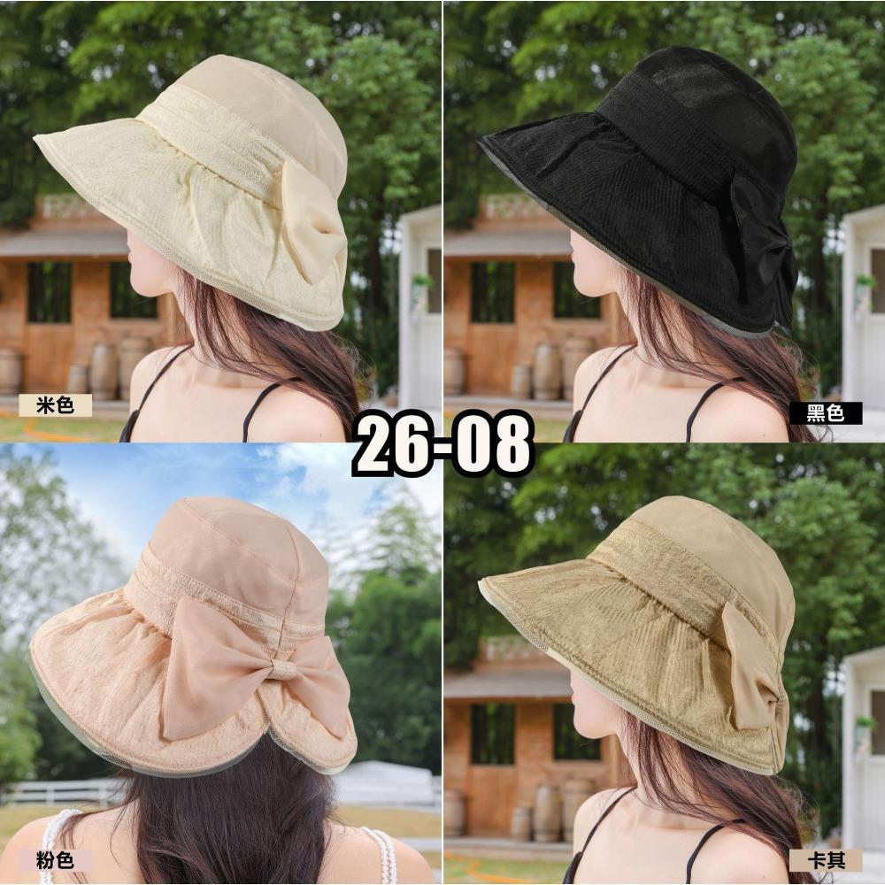 2026 new big brim bow sun hat children summer thin bucket hat elegant foreign style sun hat tide