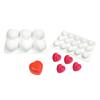 High Temperatures Resistant Silicone Chocolate Mould Heart Shape Mousse Cake Molds Dessert Baking Accessories
