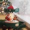 Dönen Atlıkarınca LED Gece Lambalı Noel Baba Müzik Kutusu, USB Güçlü Döndürücü, Sevgililer Günü Hediyesi Noel Ağacı İçin, Işıklı Noel Süsleri