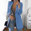 Blazer Lapel All-match Open Front Stylish Women Suit for Daily Life