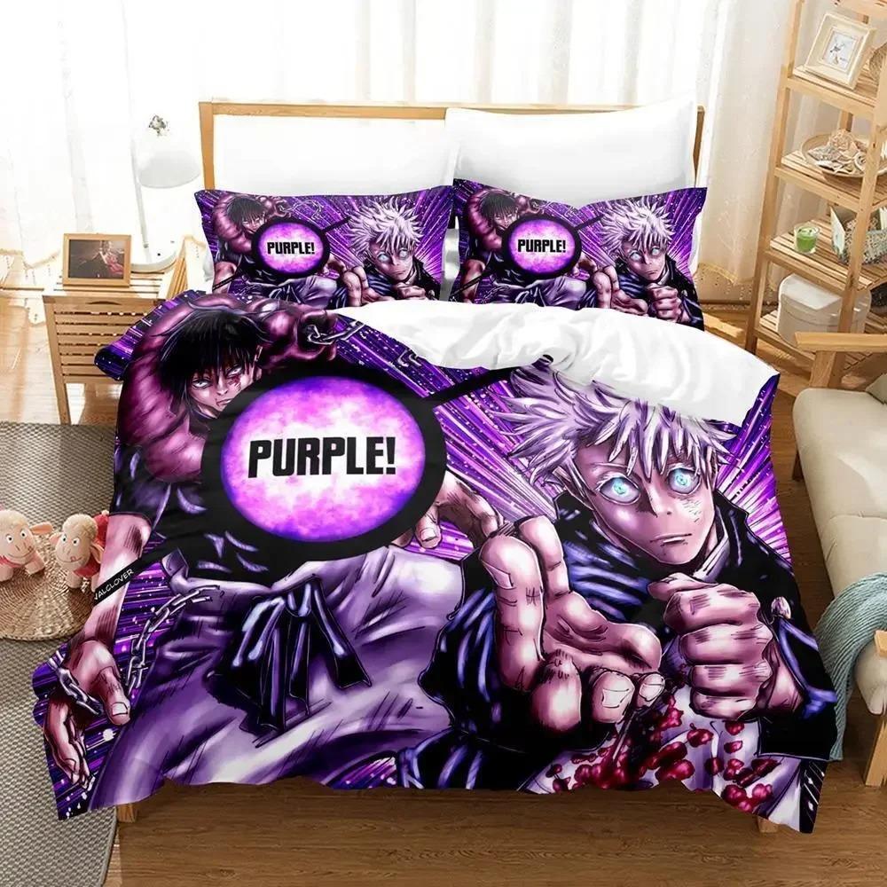 New Toji Fushiguro Jujutsu Kaisen Beding Set Bedrom Soft Modern Bedspreads Comefortable Soft Duvet Cover Comfortable Quilt Cover And Pilowcase