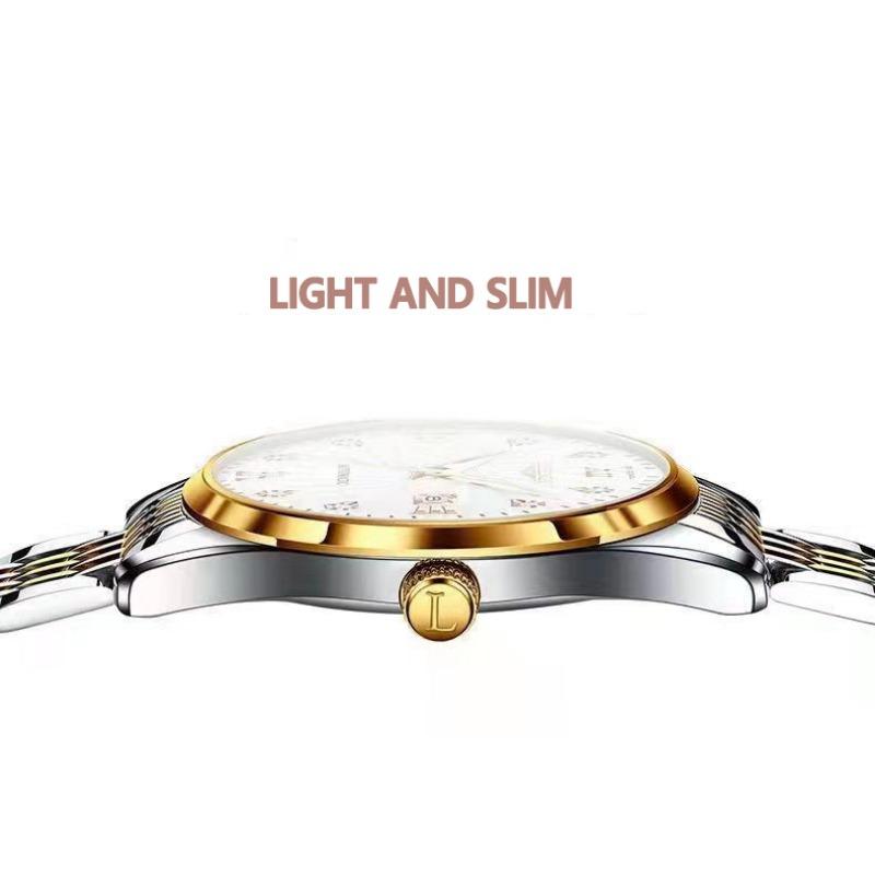 POEDAGAR Original Woman Watch Waterproof Stainless Steel Luminous Date Fashion Ladies Wristwatch Business Quartz Watches