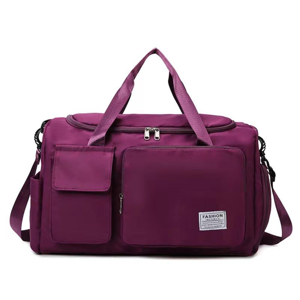 Sturdy Travel Luggage Bag Foldable Large Capacity Handbag Shoulder Bag Nylon Duffle Bag  Girl