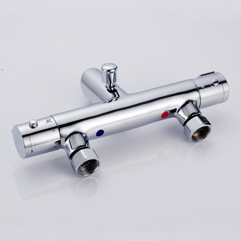Full Copper Thermostatic Concealed Shower Set with Temperature Control Faucet