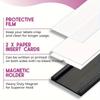 Magnetic Label Holders with Magnets Magnetic Data Card Holders with Clear Plastic Protectors for Metal Shelf, Whiteboard, Set of 50 (50 X 25 Mm)