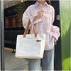 Canvas Bag Japanese Literary Large Capacity Shoulder Bag Female Student Tutoring Bag Korean Pure Color Commuter Ladies Handbag