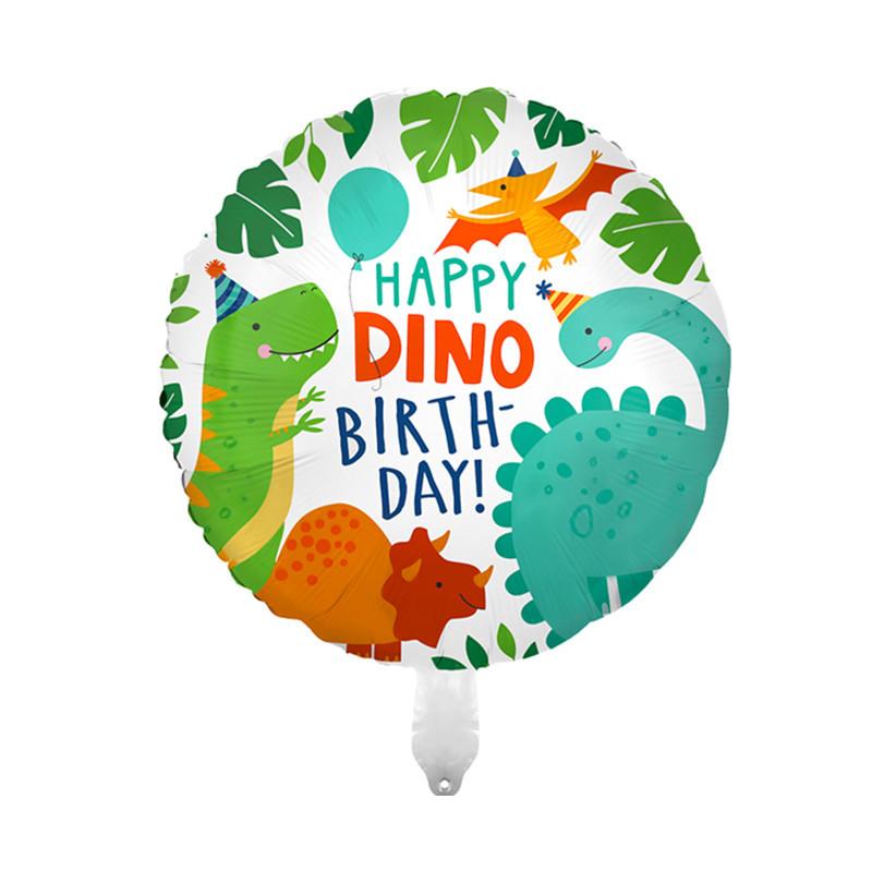 

5pcs Dinosaur Aluminum Film Balloon, Triceratops Tyrannosaurus Rex Dinosaur Theme Party Decorative Balloon 18 inch A