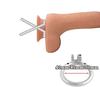 Stainless Steel Chastity Belt for Chastity Hollow Chastity Cage with Penis Penis Restraint Metal Penis SM Cheating Cock Adult Toy Men, Lock, Plug,