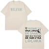 Rapper Melendi La Promesa Letters Print Tshirt Unisex Unisex Fashion Tshirts Short Sleeve Casual Cotton T Shirts Fan Gifts Tops