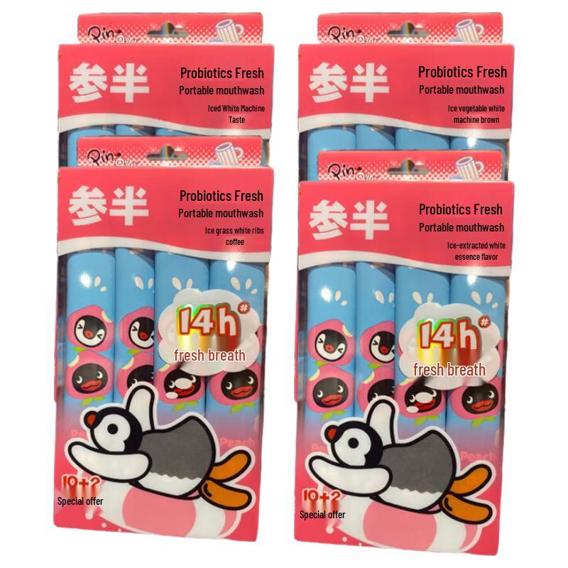 

Semi-Bottle Pingu Probiotic Fresh Mouthwash - Iced Peach Flavor