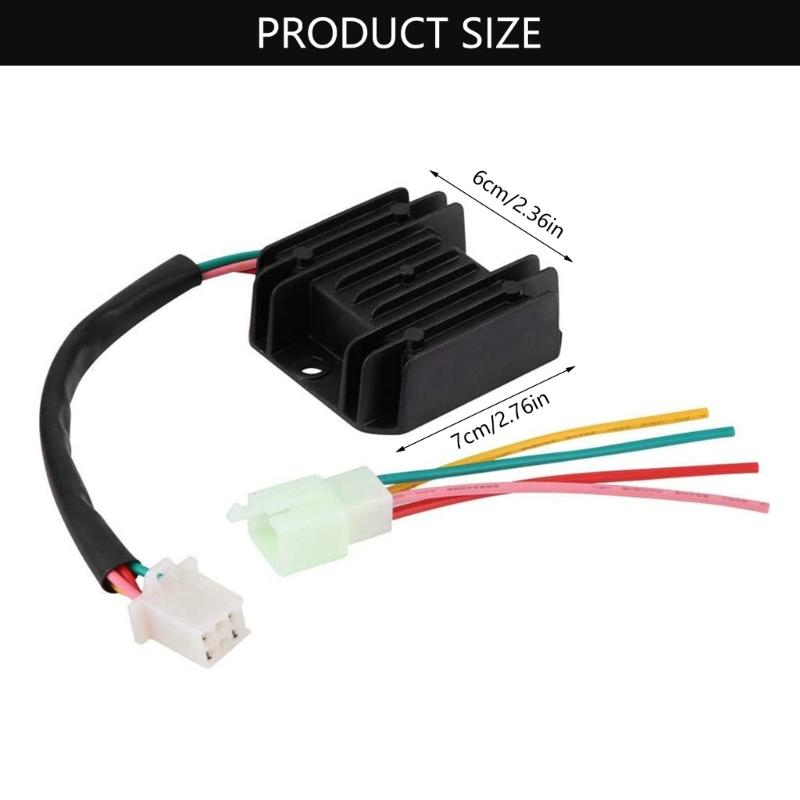 12V Motorbike Beach Biking Enthusiasts Regulator Rectifier With Four Pin Connect For Enhancing Electrical Performances