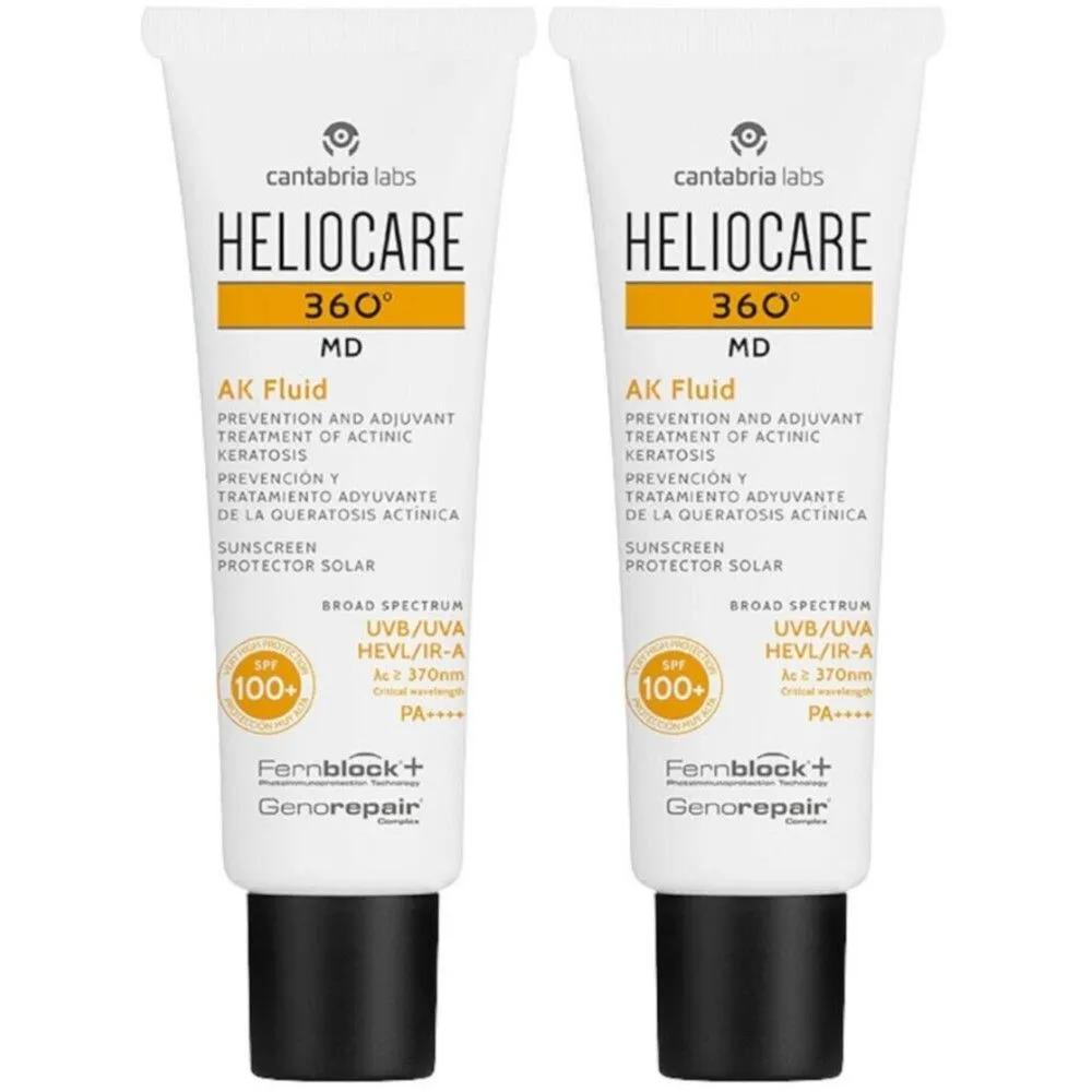 HELIOCARE 360 AK Fluid SPF100+ 50ml Sunscreen x 2